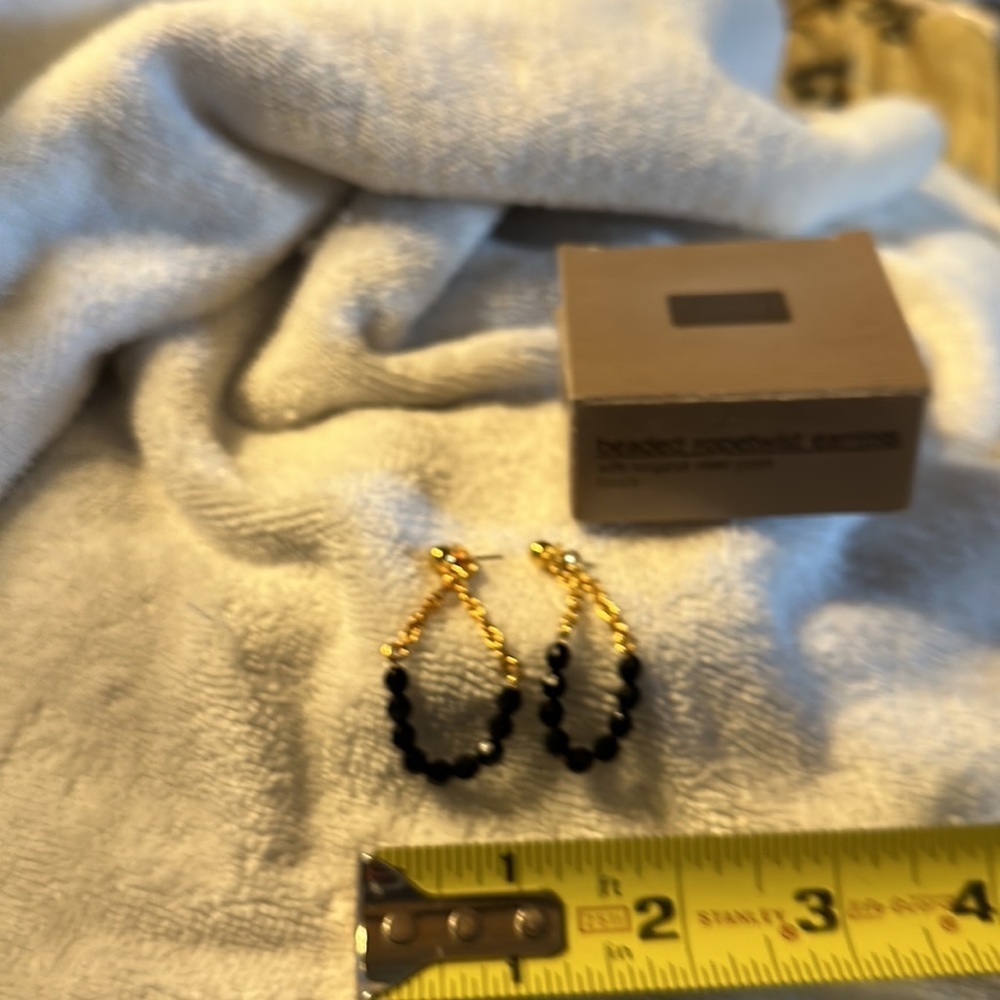 Avon 1990 vintage Beaded Ropetwist earrings - Picture 3 of 4